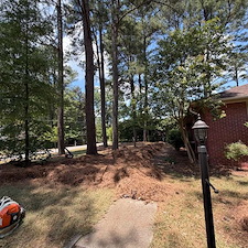 Pine Straw Cleanup in Durham, NC 1